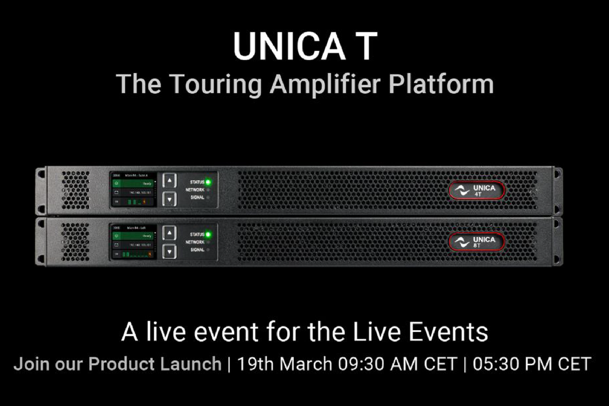 Powersoft lansează UNICA T pentru piața de touring și va susține 2 webinarii