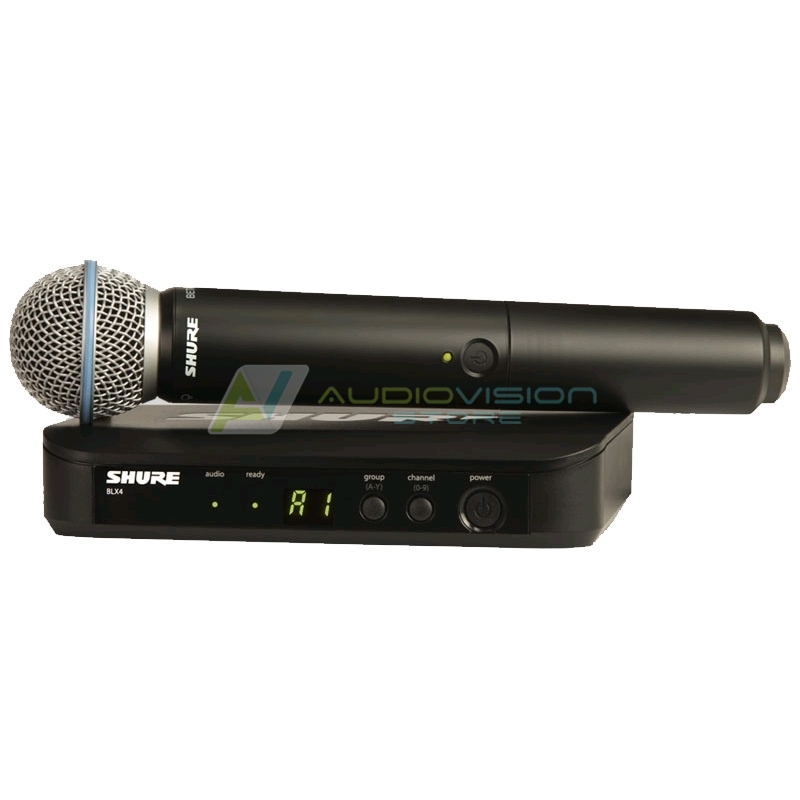 Sistem Wireless SHURE - Microfon Vocal BLX24/Beta58 | AudioVision.ro