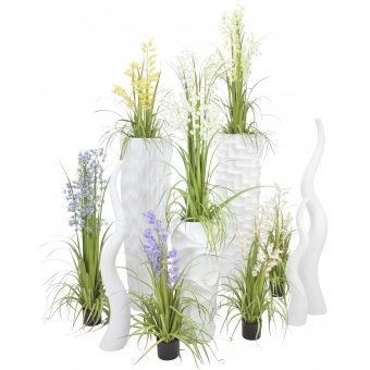 EUROPALMS Design vase WAVE-125, white #4