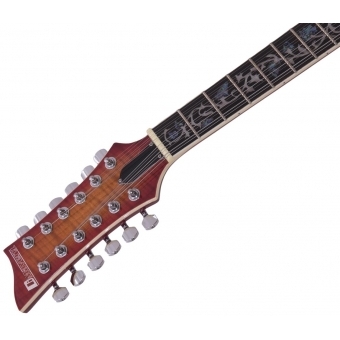 DIMAVERY LP-612 Electric Guitar, flamed sunburst #3