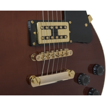 DIMAVERY LP-700 Electric Guitar, honey hi gloss #6