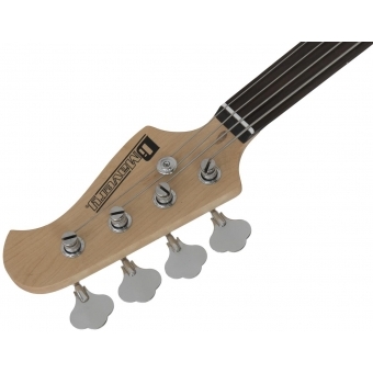 DIMAVERY MM-501 Electric Bass, fretless, nature #3