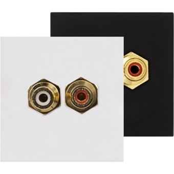 PROCAB CP45RCA/W - Placă de conectare RCA 45 x 45 mm/ Alb #2