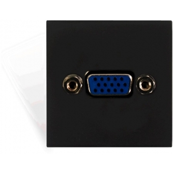 PROCAB CP45VGA/B - Placă de conectare VGA 45 x 45 mm/ Negru