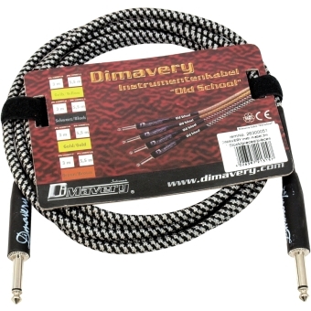 DIMAVERY Instrument Cable, 3m, bk/sil