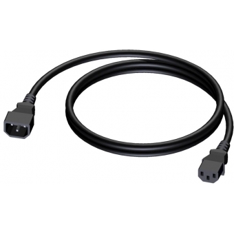 CAB480/0.7 - Power cable - euro power male - euro power female - 3 x 1.5 mm² - 0,75 meter