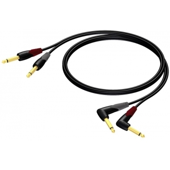 PROCAB CLA603/3 - Cablu de semnal cu 2 conectori mono jack la ambele capete/ 3 metri