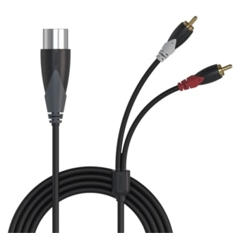 PROCAB CLA703/1 - Cablu de microfon XLR tata - 2 x RCA/Cinch tata - 1 metru #2