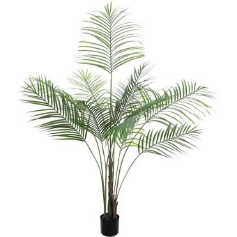 EUROPALMS Areca palm with big leaves, artificial plant, 185cm