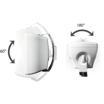 OMNITRONIC OD-5 Wall Speaker 8Ohms white 2x #3