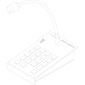 AUDAC APM116MK2 - Microfon digital de paginare /16 zone #2