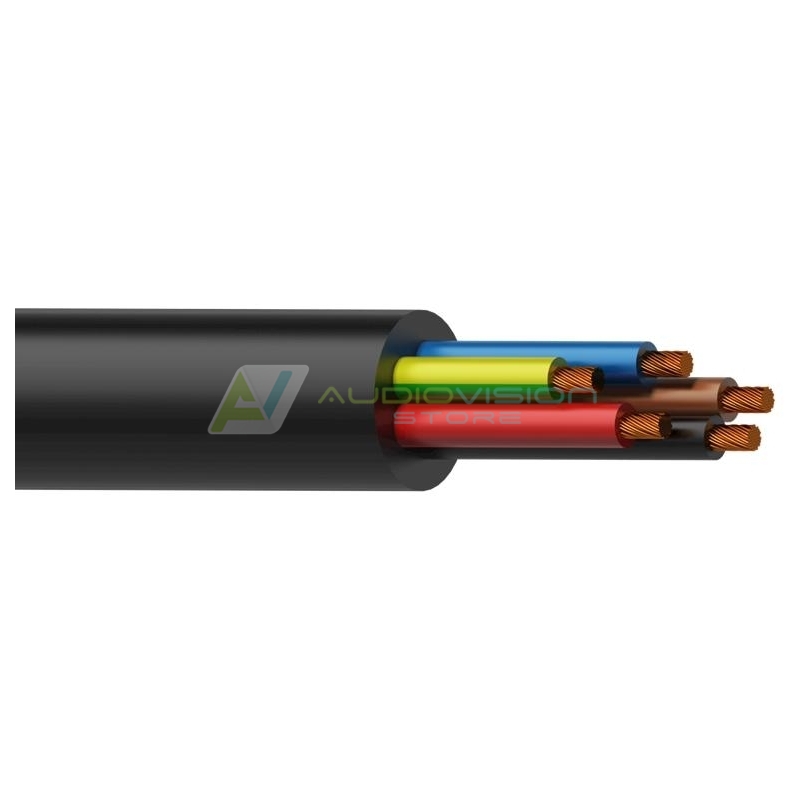 H07RNF5G2.5/1 Power cable H07RNF 5G2.5 5 x 2.5 mm² 13 AWG 100 meter AudioVision.ro