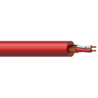 PROCAB MC305R/1 - Cablu de microfon echilibrat - flexibil 2 x 0,23mm² 24 AWG/ 100 metri, Rosu