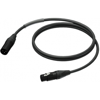 PROCAB PRD953/1 - Cablu DMX AES/EBU - XLR tata - XLR mamă - HighFlex™/ 1 metru
