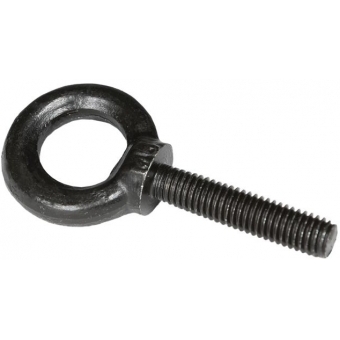 FLY080S/B - M8 eye-bolt set - 35mm thread - 140kg working load - 4 pcs set - black