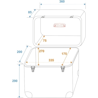 ROADINGER Record Case ALU Battle/Booking, rounded #2
