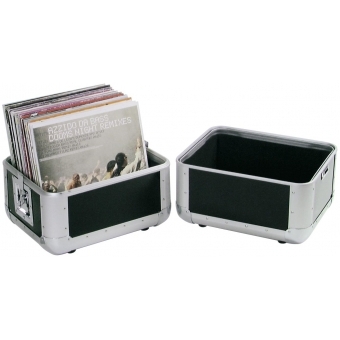 ROADINGER Record Case ALU 50/50, rounded, bk #4