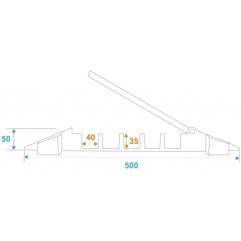 EUROLITE Cablebridge 5 Channels 900x500x50mm #7