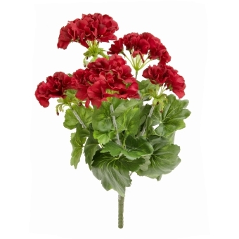 EUROPALMS Geranium, artificial, red, 42cm