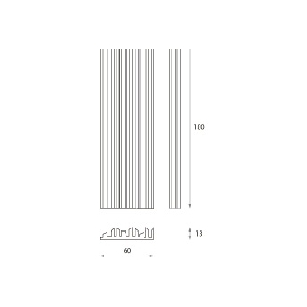 Panou acustic Jocavi Diffusion Woodiffusor 180 #2