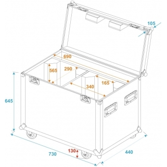 ROADINGER Flightcase 2x PFE-100/120 #5