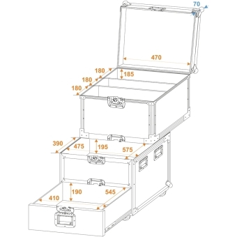 ROADINGER Universal Roadie Case with wheels #2