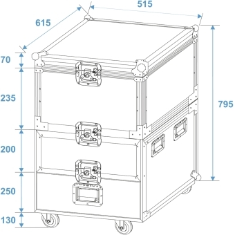 ROADINGER Universal Roadie Case with wheels #8