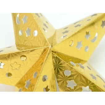 EUROPALMS Star Lantern, Paper, gold, 50 cm #3