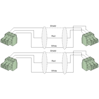 PROCAB CLA830/0.25 - Cablu de semnal 2 x bloc terminal - 2 x bloc terminal (3p - 3,81 mm)/ 0.25 metri #2