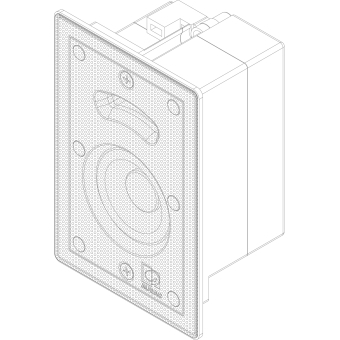 AUDAC MERO2D - Boxa performanta pentru plafon de 2" - 16Ω/ Alb #3