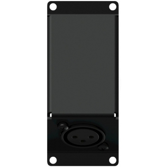 CASY123/B - CASY 1 space angled with XLR female to 3-pin terminal block - Black version