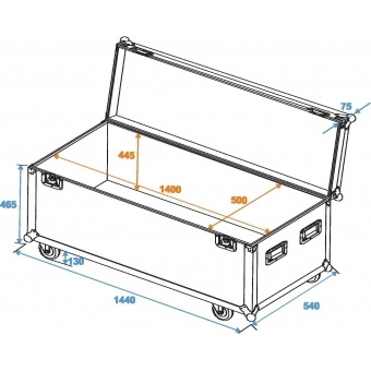 ROADINGER Universal Case Pro 140x50x50cm with wheels #6