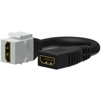 VCK450/W - Keystone adapter - HDMI A female - HDMI A female - pigtail - White