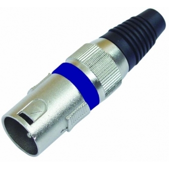OMNITRONIC XLR plug 3pin bu 10x