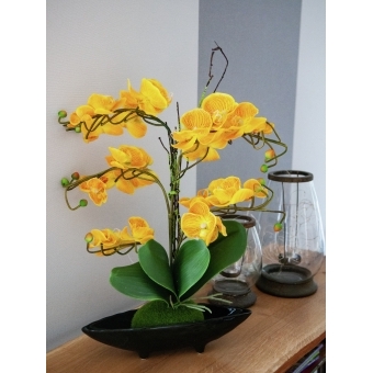 EUROPALMS Orchid arrangement EVA, artificial, yellow #4