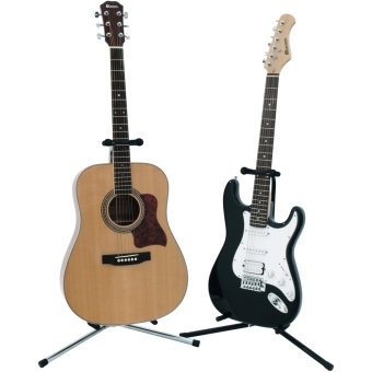 DIMAVERY Guitar Stand black, ECO #4