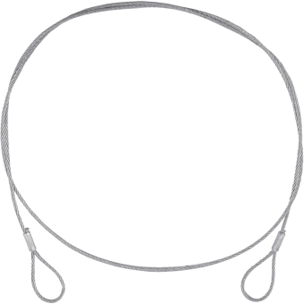 EUROLITE Steel Rope (FC) 900x3mm silver without quick link