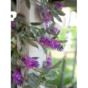 EUROPALMS Flowering Garland, artificial, pink,180cm #4