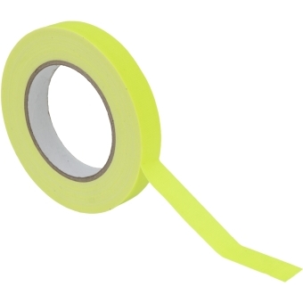 ACCESSORY Gaffa Tape 19mm x 25m, neon yellow, uv active