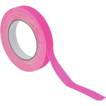 ACCESSORY Gaffa Tape 19mm x 25m, neon pink, uv active