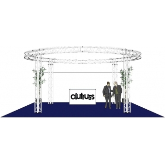 ALUTRUSS Truss Set QUADLOCK 6082 circle 6.6x3.5m #2