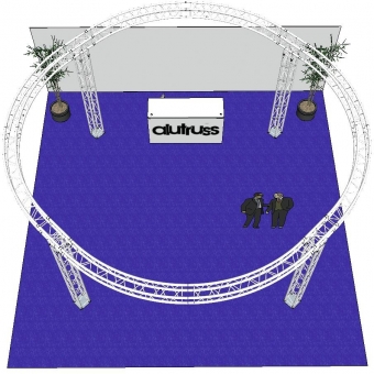 ALUTRUSS Truss Set QUADLOCK 6082 circle 6.6x3.5m #3