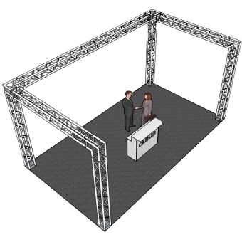 ALUTRUSS Truss set QUADLOCK 6082 U-Figure 7x4x3.5m (WxDxH)