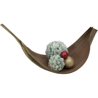 EUROPALMS Pine ball, flocked, 20cm #2