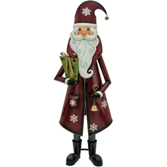 EUROPALMS Santa Claus, Metal, 150cm, red