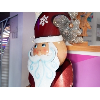 EUROPALMS Santa Claus, Metal, 150cm, red #6