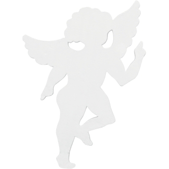 EUROPALMS Silhouette Angel, white, 60cm