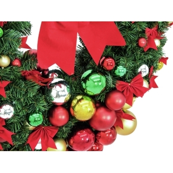 EUROPALMS Premium Fir Wreath, decorated, 90cm #2