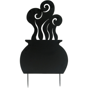 EUROPALMS Silhouette Metal Witch Pot, 83cm
