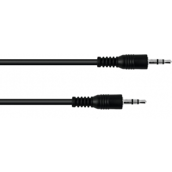 OMNITRONIC Jack Cable 3.5 stereo 1.5m bk